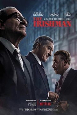 The Irishman Movie Poster 24 x 36 Inches Full Sized Print Plexiglass Framed & Ready for Display