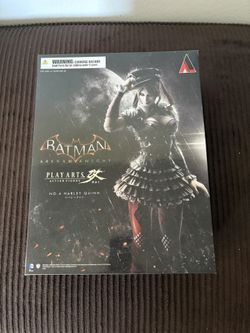 the Square Enix Batman: Arkham Knight Harley Quinn Play Arts Kai action figure. 