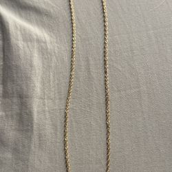 14K Hollow Gold Rope Chain - 24” 