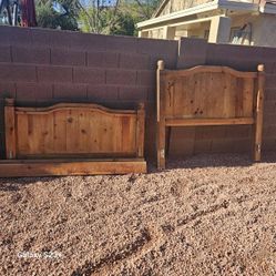 Rustic Mexican Pine Queen Bed And Dresser