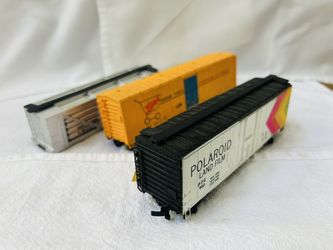 Vintage HO Scale Train Box Cars by AH