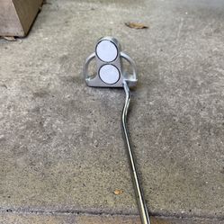 Odyssey White Steel 2-ball Mallet Putter