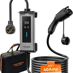 Wolfbox Level 1&2 Electric Car Charger 40amp