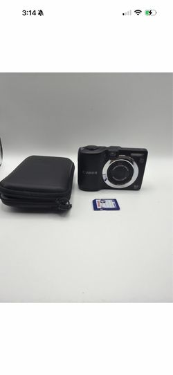 Canon Power Shot A1400 HD 5 x Optical Zoom Black Digital Camera Sd Card, Case