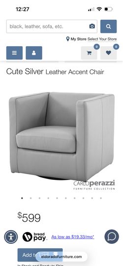 Silver Leather Accent Chair( I Have 2 of Them)