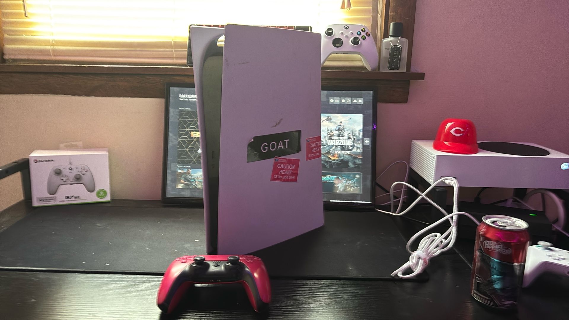 PlayStation 5 With Red Controller