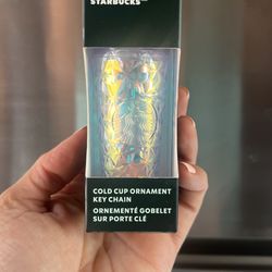 Starbucks Keychain Iridescent Grid 