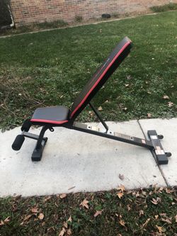Adjustable Bench Decline Incline / Wheels
