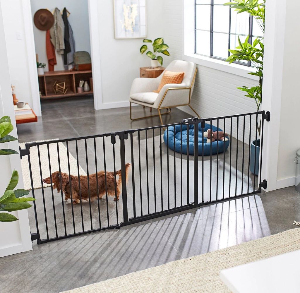 Frisco Steel 3-Panel Configurable Dog Gate, 30-in
