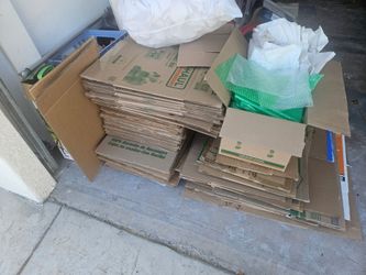 Moving boxes, used