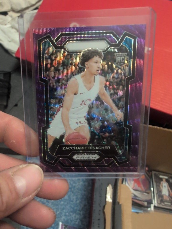 2024-25 Panini PRIZM DRAFT PICKS ZACCHARIE RISACHER PPURPLE SHIMMER 69