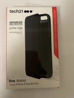 Tech21 Evo Wallet Folio With 2 Card Slots Case For iPhone 6 Plus or s6 Plus