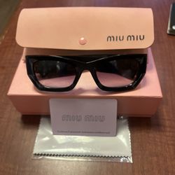 Miu Miu Women Designer Sunglasses Luxury Shades Fashion Eyewear w/ Box & Card