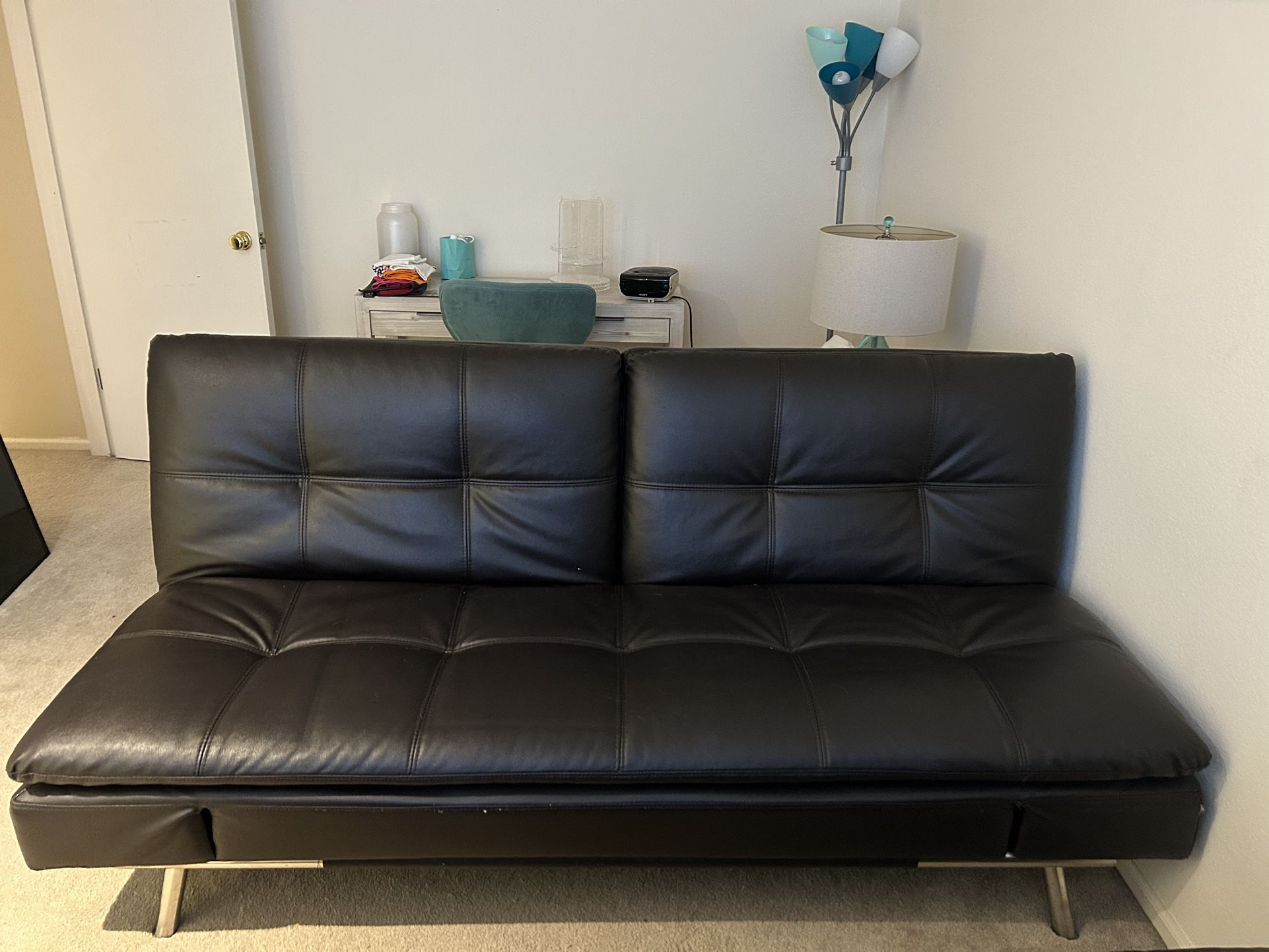 Costco Euro Lounger Futon Couch Converts To Double Bed