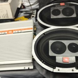 Vintage JBL T545 and 4 Channel Amp All Working