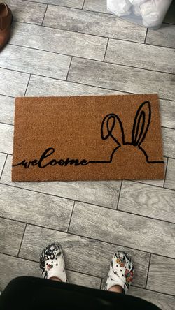 Welcome Easter Mat
