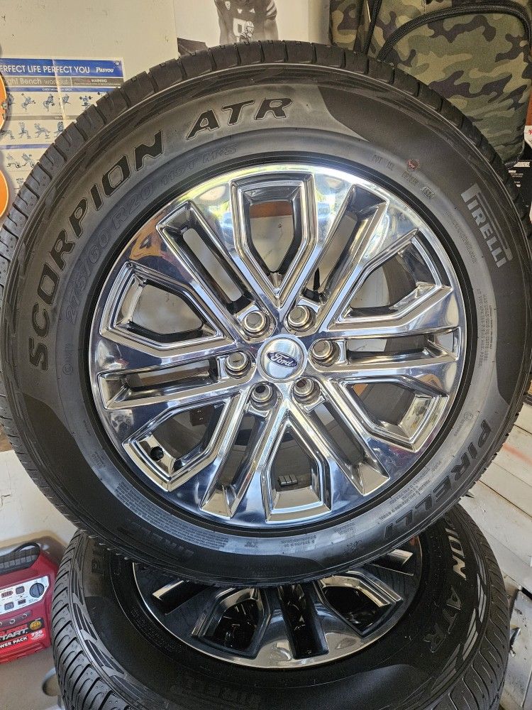  New 2021-25 FORD F150 20" F 150 Rims & Tires. 