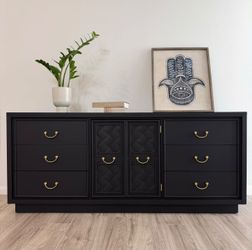 Beautiful Restored Credenza / Buffet By Burlington House
 70”L x 19”W x 30.5”H