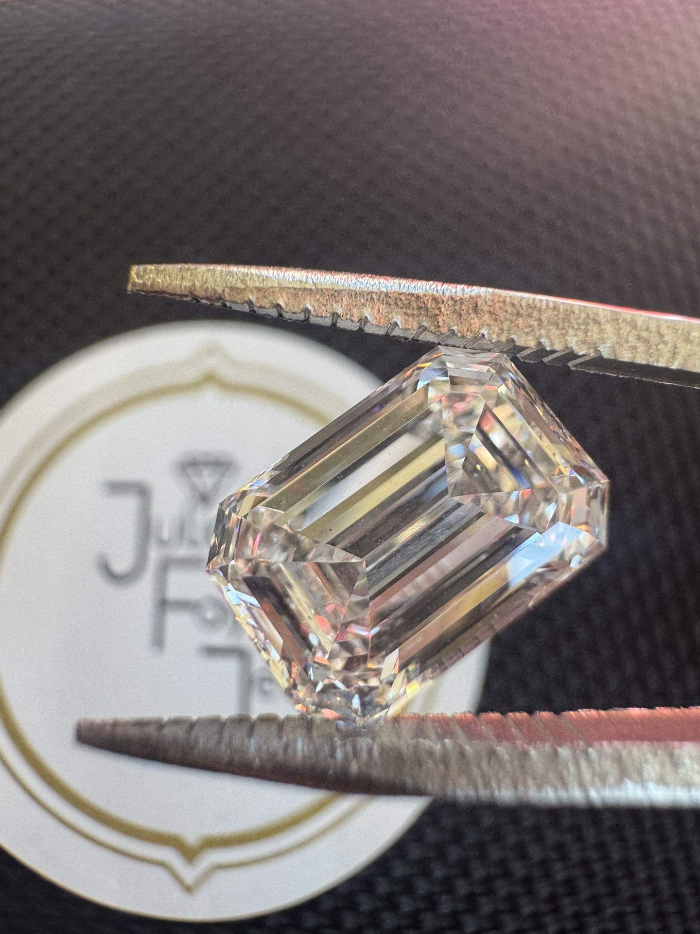 3.54ct F, VS1 Emerald Cut Lab Diamond. IGI certified