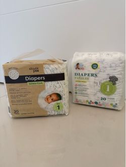 Unopened size 1 diapers