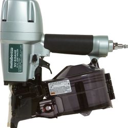 Metabo HPT Coil Siding Nailer, Pro-preferred Pneumatic Power Nailers in Siding Tools, For Sheathing, Decking & Fencing, 15° Plastic Collated Nails and