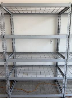 Storage rack shelves