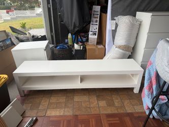 White TV stand