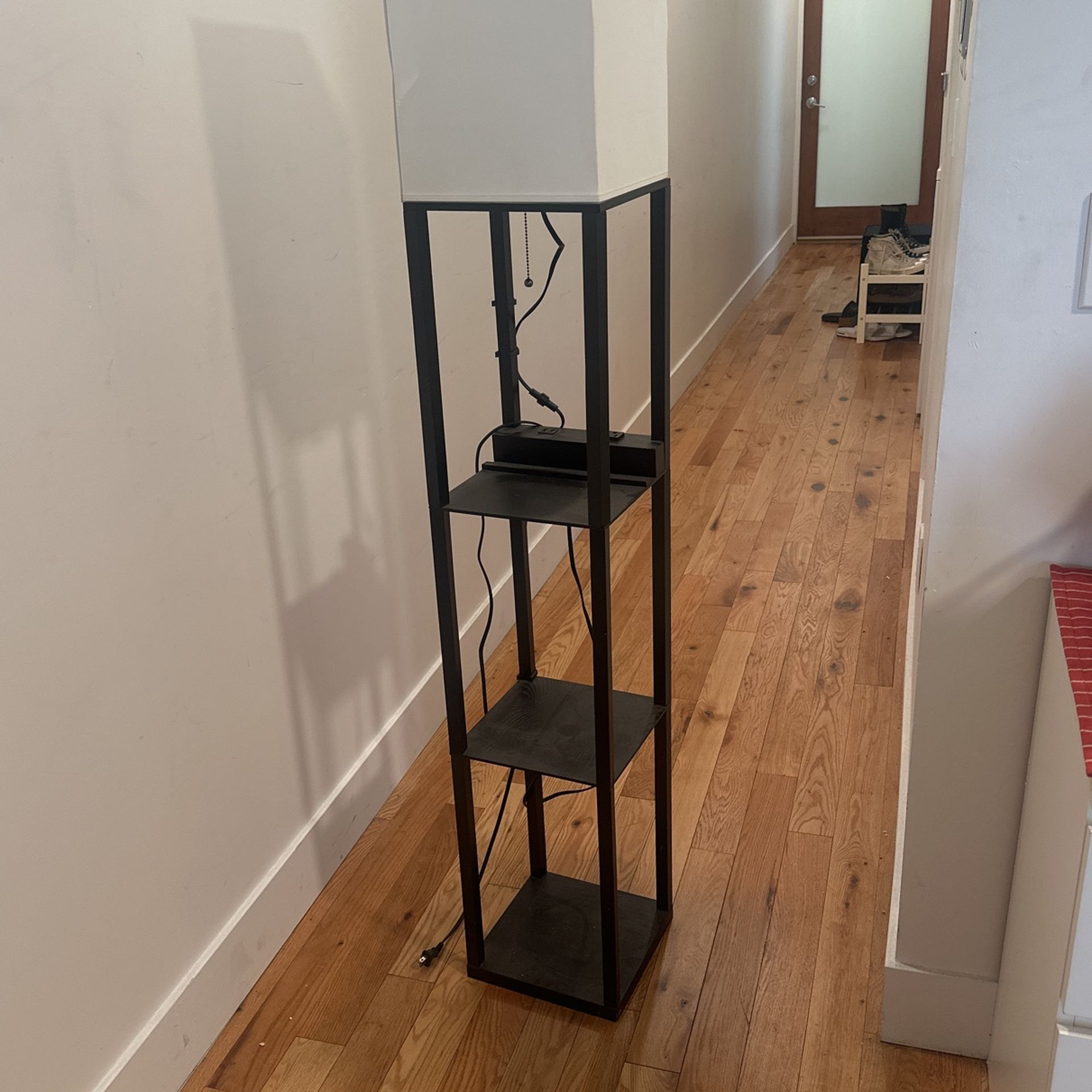 Lamp With USB And Storage Cubes