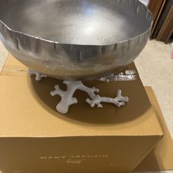 Michael Aram Lg Ocean Reef Bowl AND Platter