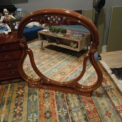 Wooden Mirror 