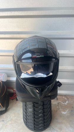 Black Motorcycle helmet Bluetooth