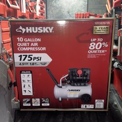 Husky 10 gal air compressor