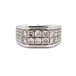 10Kt White Gold Diamond Band Ring 10.30g 2CTW Size 9.5 21975222