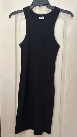 Black Sleeveless Ribbed Midi Dress - Cotton On