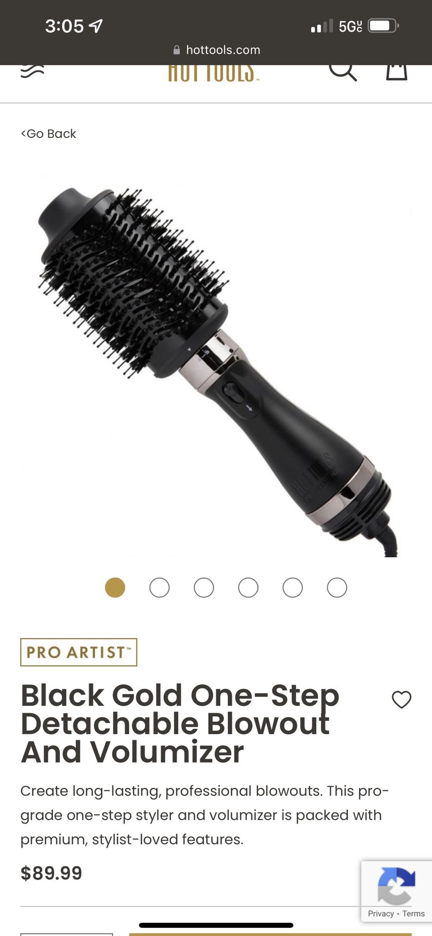 Black Gold One Step Detachable Blowout And Volumizer