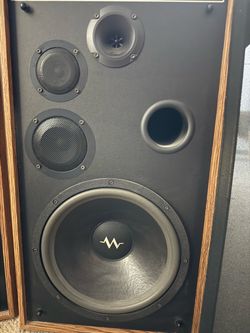 Vintage Floor Standing Speaker with Wood Cabinet