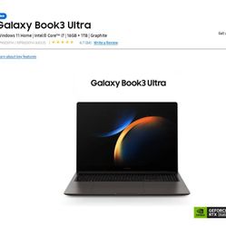 2023 Galaxy Book3 Ultra 16" | i7- 13700H | rtx 4050 | 16 GB RAM | 1 TB SSD