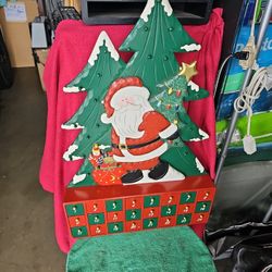 Vintage Christmas Advent 24 Days Calendar 