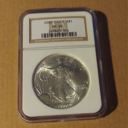 2000 Silver Eagle/ MS -69 