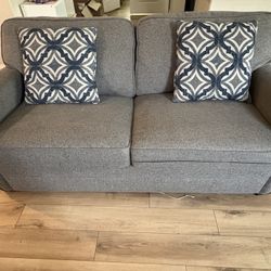 Fabric Grey sleeper Sofa 
