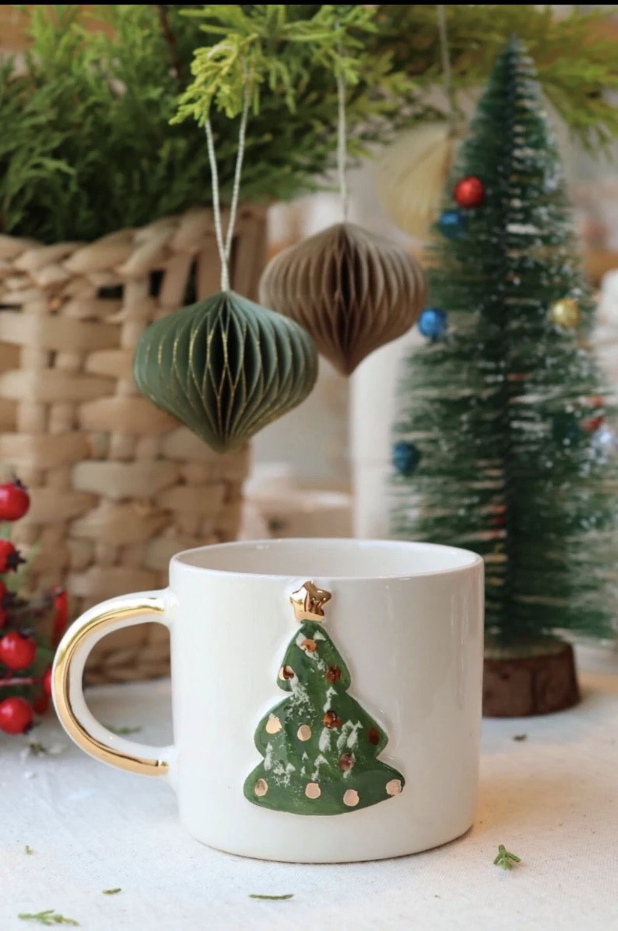 Handmade Christmas Mugs
