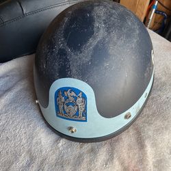 Vintage Police Helmet  Large