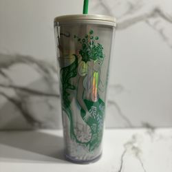 Starbucks 2022 Holiday Mermaids Iridescent Siren Venti Tumbler 24oz