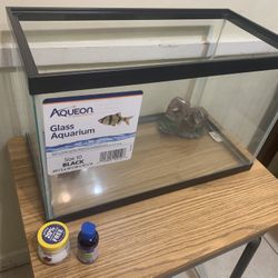 New Fish tank   (About 50 Liter Capacity) Live Rock,   and Some Other Accessories included . Everything In Pictures Is New