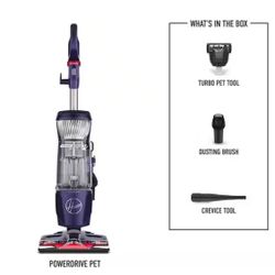 New - HOOVER PowerDrive Pet Upright Vacuum Cleaner with Swivel Steering