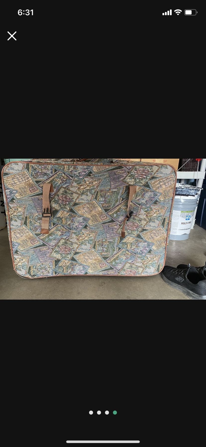 Antique Suitcase Floral