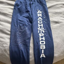 Sp5der Arach NY Phobia  Navy Blue Sweatpants