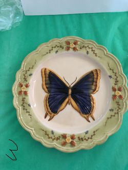 Butterfly Collection collectible plate Caligo Beatro Butterfly 