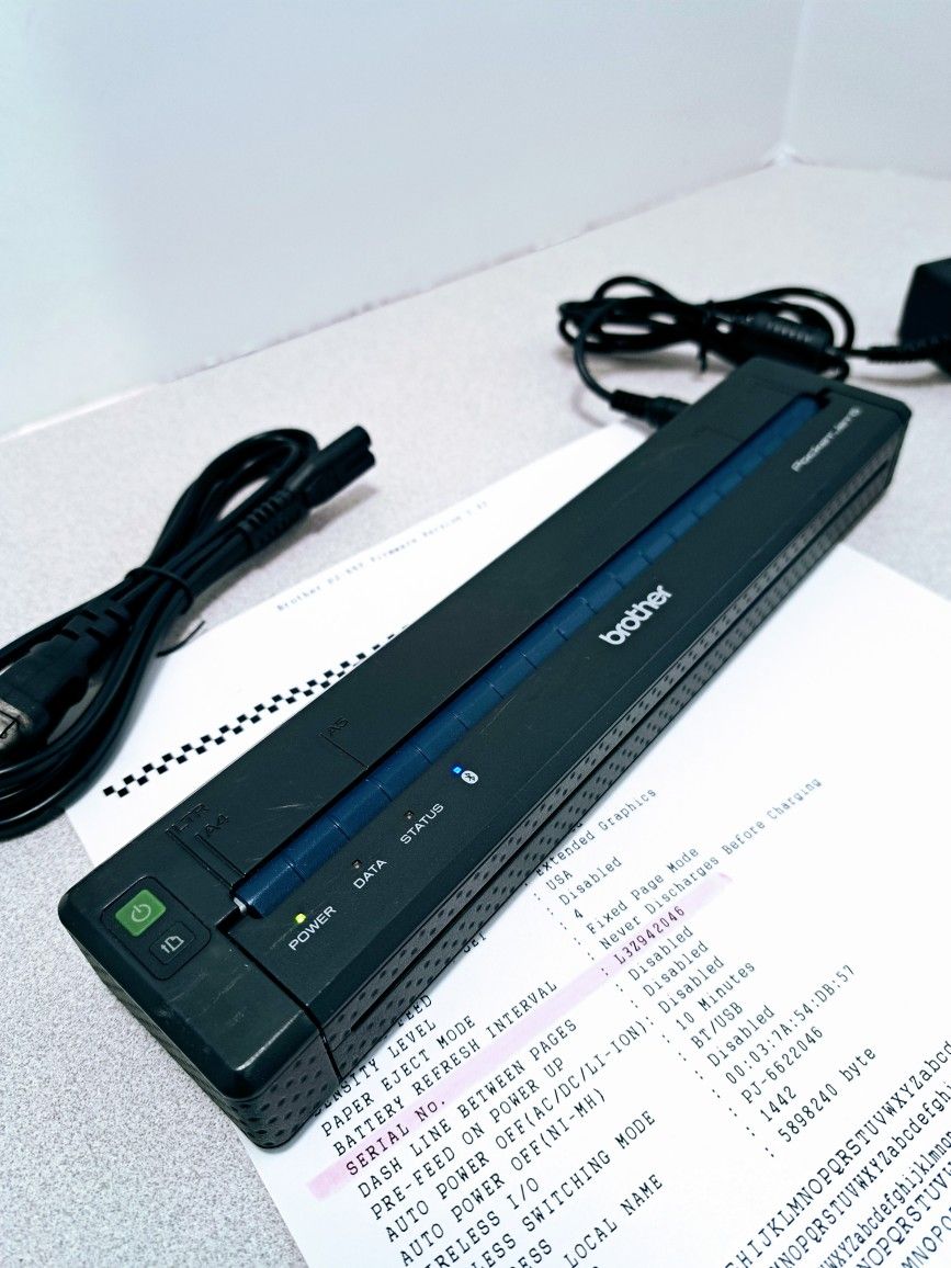 Brother Pocket Jet 6 / PJ662 Mobile Thermal Printer With Bluetooth Perfect For TATTOO STENCILS.