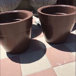 New Flower Pots Made Out Of Cement Perfect Gift 